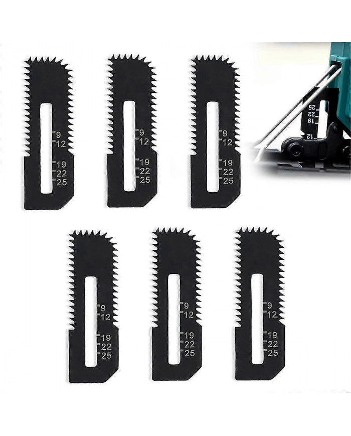 6-Pack Drywall Cut-Out Saw Blades for Cordless Cut-Out Saw, Cuts Drywall Up to 1-3/16Inch Thick (Depth Markings)