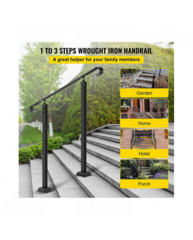 Rampe d’escalier en fer forgé