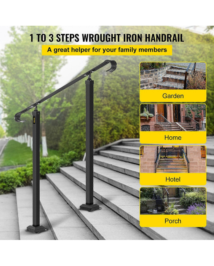 Rampe d’escalier en fer forgé