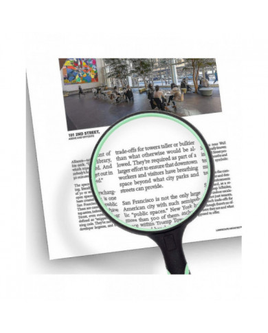 Grande loupe 10x loupe de lecture portative pour les personnes âgées et les enfants - 100mm 4 pouces lentille [...]