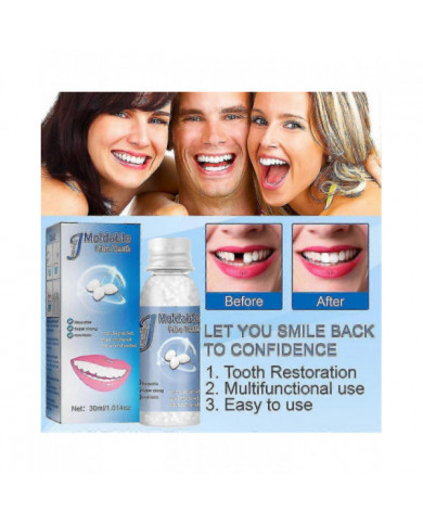 Ciment dentaire permanent pour une réparation dentaire solide - Kit d’obturation de cavité pour prothèses dentaires