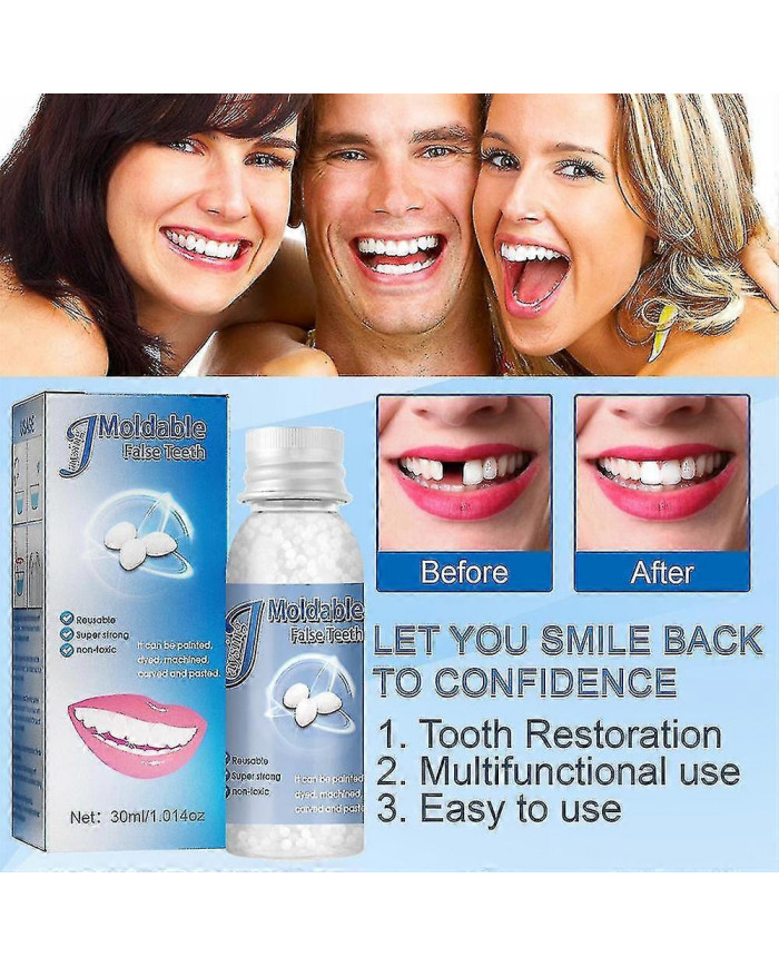 Ciment dentaire permanent pour une réparation dentaire solide - Kit d’obturation de cavité pour prothèses dentaires