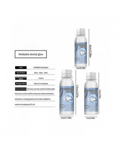 Ciment dentaire permanent pour une réparation dentaire solide - Kit d’obturation de cavité pour prothèses dentaires