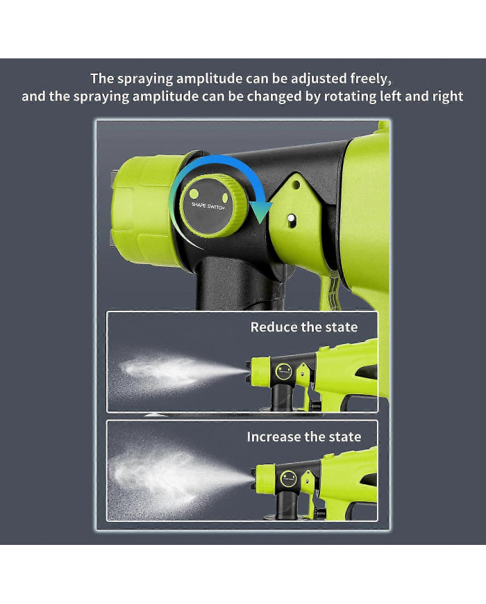 Remplacement du pulvérisateur de peinture sans fil pour Dewalt, batterie Ryobi 20v Max, pulvérisateur de peinture [...]