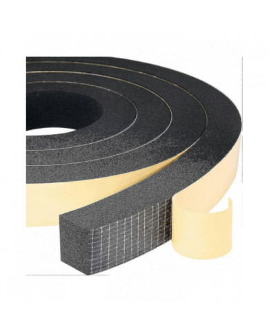 Bande de joint en mousse 2 rouleaux 25mm (w) x20mm (h) x2m (l) joint résistant aux intempéries antichoc anti- [...]