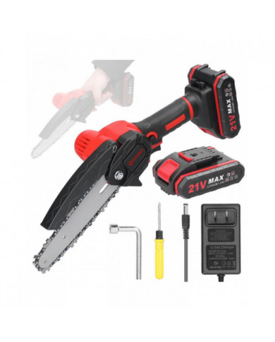 21V 6 pouces Portable Électrique Scies D’élagage Petit Bois Fendage Tronçonneuse Brosse Moteur Une Main Woodwo