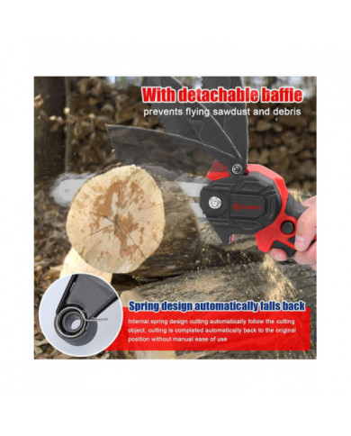 21V 6 pouces Portable Électrique Scies D’élagage Petit Bois Fendage Tronçonneuse Brosse Moteur Une Main Woodwo