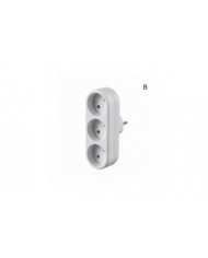 EU Ground Wall Socket Adapter Plug Extension Power Outlet Converter 3500W