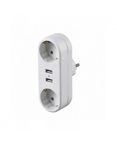 EU Ground Wall Socket Adapter Plug Extension Power Outlet Converter 3500W