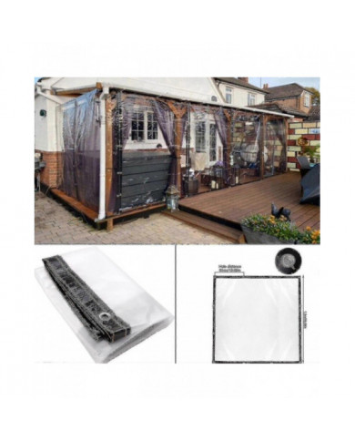 100% Nouveau, bâche transparente imperméable à l’eau w / œillets Heavy Duty Pvc Patio Plant Cover