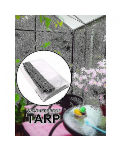 100% Nouveau, bâche transparente imperméable à l’eau w / œillets Heavy Duty Pvc Patio Plant Cover