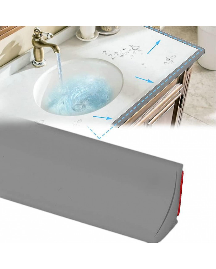 Barrière d’eau de seuil de douche de 2 m, barrage d’eau de sol de salle de bain de salle de bain, bande [...]