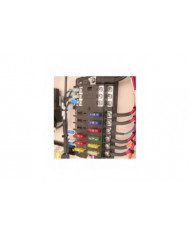 Car Boat Fuse Box Holder 5026 Blade Fuse Block 32V100A 12 Circuit with Ground and Cover