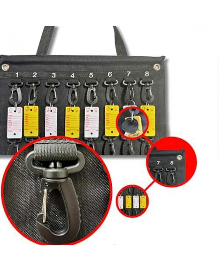 Boîte de rangement polyvalente pour clés enroulables, boîte de rangement portable résistante aux intempéries, peut [...]