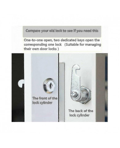 Serrure à came extra longue avec code clé 8025 2 RV Serrure résistante aux intempéries