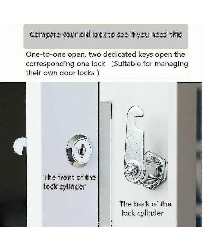 Serrure à came extra longue avec code clé 8025 2 RV Serrure résistante aux intempéries