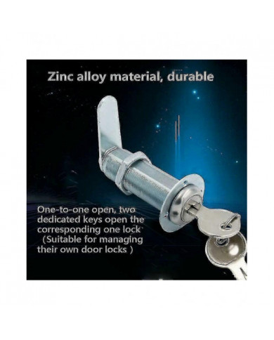 Serrure à came extra longue avec code clé 8025 2 RV Serrure résistante aux intempéries