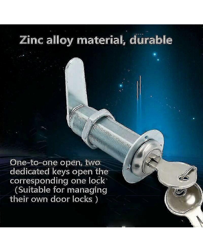 Serrure à came extra longue avec code clé 8025 2 RV Serrure résistante aux intempéries