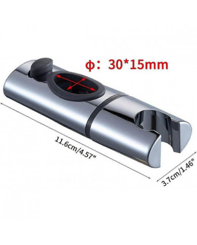 Support de pomme de douche en ABS chromé Support de douche Clip sur la barre de douche Support de douchette à main [...]