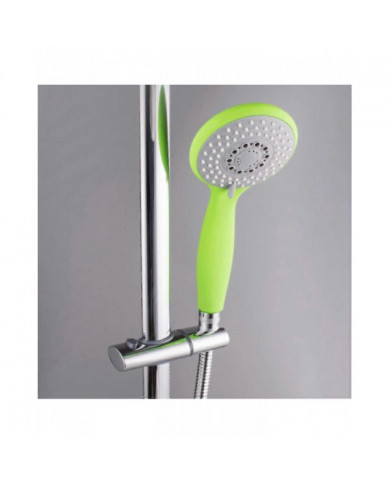 Support de pomme de douche en ABS chromé Support de douche Clip sur la barre de douche Support de douchette à main [...]