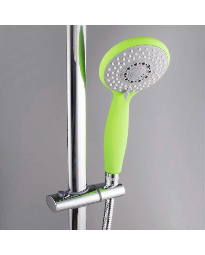 Support de pomme de douche en ABS chromé Support de douche Clip sur la barre de douche Support de douchette à main [...]
