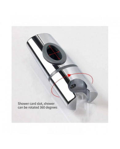 Support de pomme de douche en ABS chromé Support de douche Clip sur la barre de douche Support de douchette à main [...]