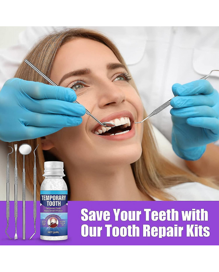 Kit de réparation dentaire, kit de remplacement temporaire des dents, réparation des remplacements de dents [...]