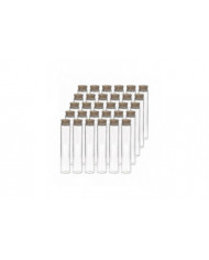 30pcs 25ml Tubes à essai en verre, tubes à essai plats clairs de 20100mm avec bouchons de liège pour les [...]