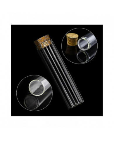 30pcs 25ml Tubes à essai en verre, tubes à essai plats clairs de 20100mm avec bouchons de liège pour les [...]