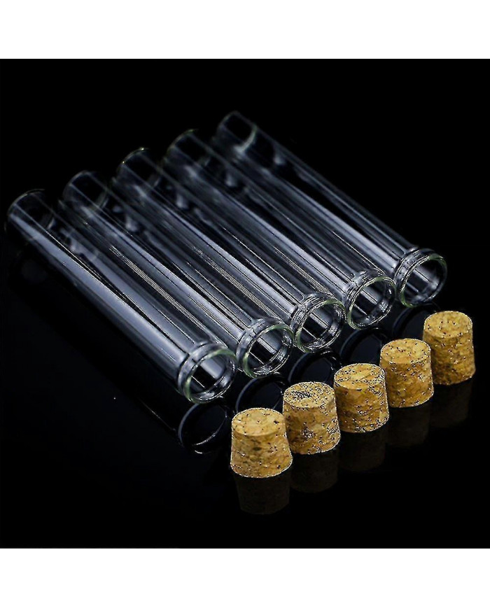30pcs 25ml Tubes à essai en verre, tubes à essai plats clairs de 20100mm avec bouchons de liège pour les [...]