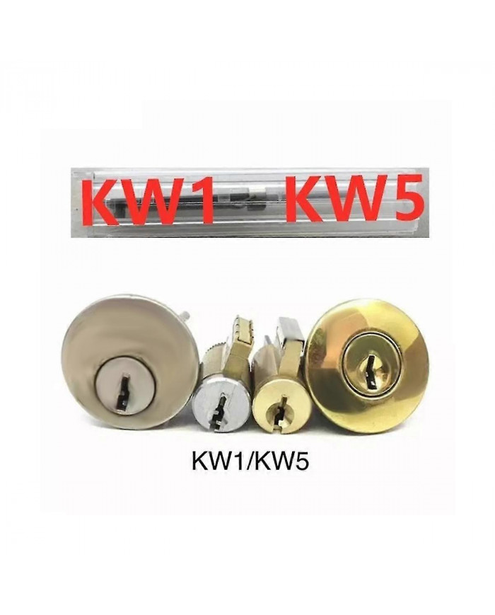 Serrurier Lishi 2 en 1 Outils KW5 pour Porte Serrure Civile Ouvre-Serrure Outil À Main Serrurier Professionnel Main T