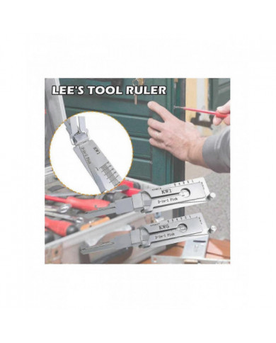 Serrurier Lishi 2 en 1 Outils KW5 pour Porte Serrure Civile Ouvre-Serrure Outil À Main Serrurier Professionnel Main T