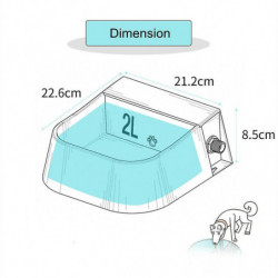 Pet water dispenser autoxic water storage water drinking fountain 2l capacity abs material water dispenser for [...]