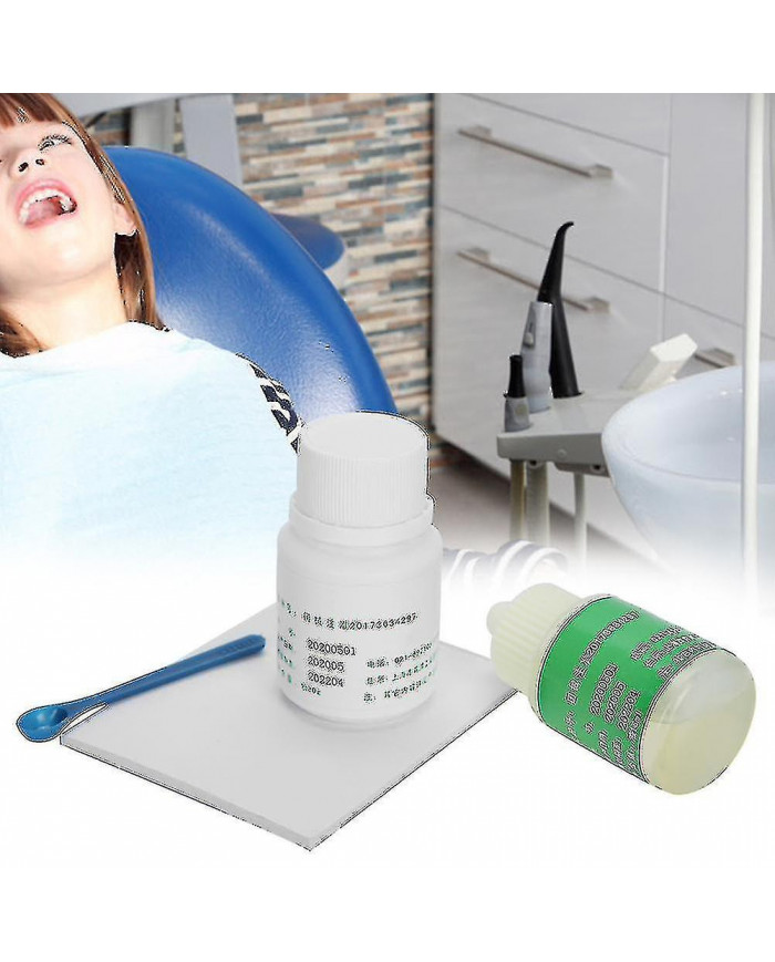 15ml Ciment Polycarboxylate de Zinc Liquide 30g Poudre de Ciment Polycarboxylate de Zinc -gt