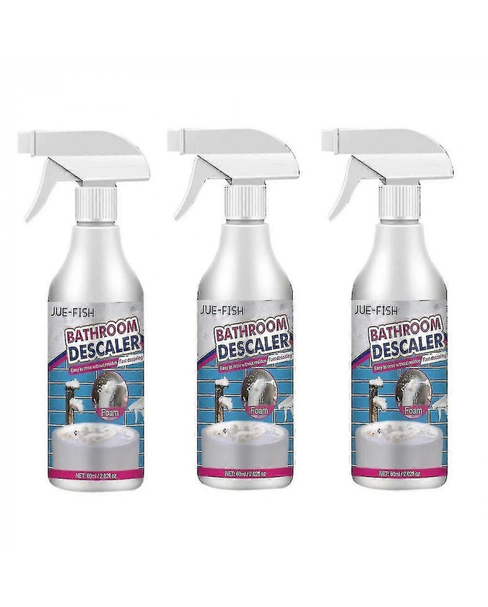 3pcs Bathroom Cleaner Bathroom Sink Toilet Derusting Cleaning Decontamination Descaling Multi-purpose Cleaner