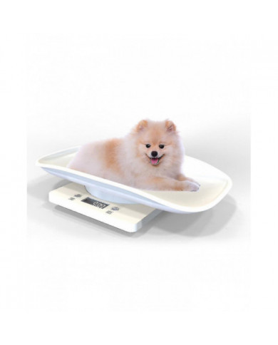Échelle numérique Balance bébé Balance animale pour bébé ou animaux jusqu’à 10 kg Style écailles blanches