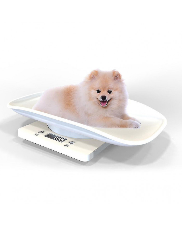 Échelle numérique Balance bébé Balance animale pour bébé ou animaux jusqu’à 10 kg Style écailles blanches