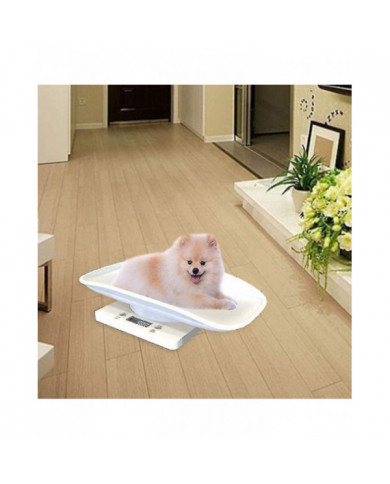 Échelle numérique Balance bébé Balance animale pour bébé ou animaux jusqu’à 10 kg Style écailles blanches
