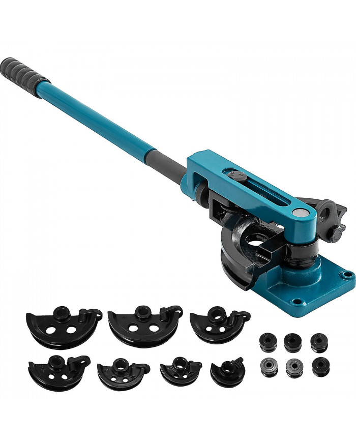 Cintreuse manuelle de tube de tube en acier 10/12/14/16/19/22/25mm 7dies