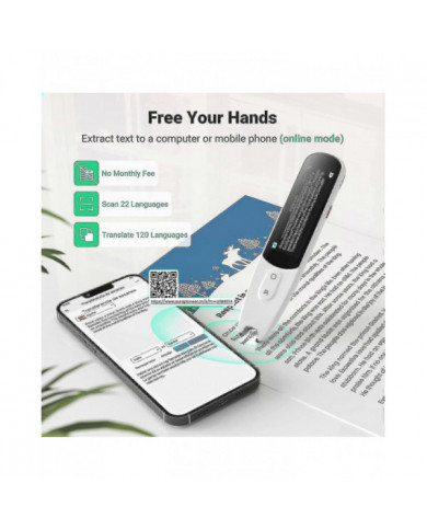 Scanner à stylet, dispositif de synthèse vocale pour la dyslexie, stylo lecteur de surligneur numérique OCR, stylo [...]