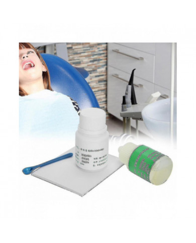 15ml Ciment Polycarboxylate de Zinc Liquide 30g Poudre de Ciment Polycarboxylate de Zinc -gt - MXBC