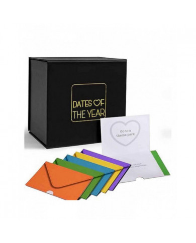 52 semaines Date Night Box Inspirational Romantic Suprises Gift Case pour Couple