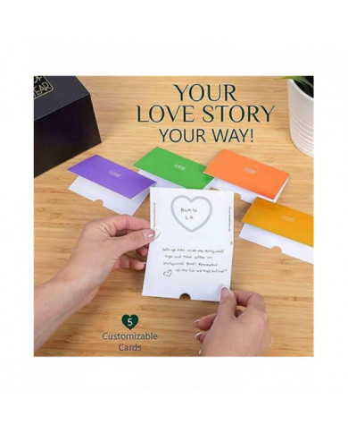 52 semaines Date Night Box Inspirational Romantic Suprises Gift Case pour Couple