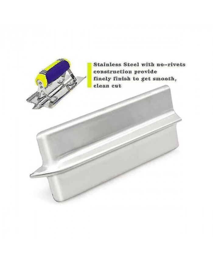 Déligneuse à main en béton en acier inoxydable et ensemble d’outils de groover Kit de finition en stuc ciment