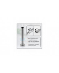 Butées de porte, butée de porte de 6 pouces de long, support mural, butée de porte noire solide robuste en acier [...]