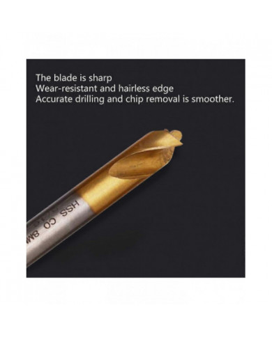 Hss-co Cobalt Foret Set pour métal trempé, acier inoxydable, fonte