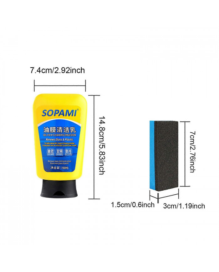 Spray de revêtement de voiture Sopami, nettoyant pour vitres en émulsion de film d’huile Sopami Agent de [...]
