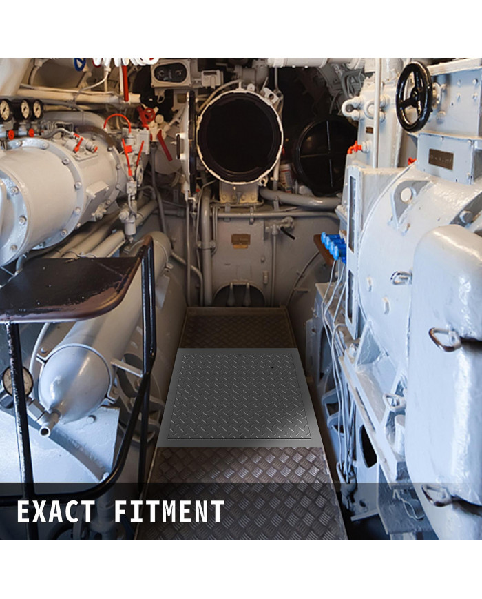 Couvercle de drain encastré recouvert de poudre de trou d’homme