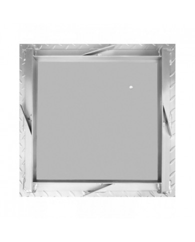 Couvercle de drain encastré recouvert de poudre de trou d’homme