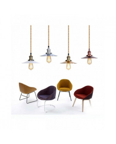 2 Core 3 Core Twisted Cable Corde de chanvre Fil électrique Retro Style Cuivre Vintage Lampe Cordon Tissé Textile [...]